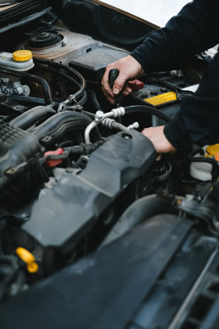 Engine repair at Adeiyie